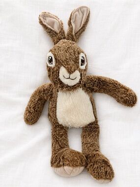 Peter Rabbit Brown Plush Bunny with Cream Inner Ears